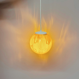 Lustre Pendente Taschibra Sfera P Conhaque Leitoso E27 Bivolt - 5