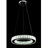 Pendente 1 Anel Cristal 30cm Led 25w 3 em 1 Bivolt Paris Luz - 1