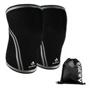 Ver imagem 1 de Par de Joelheira IronBrace Alasca - Neoprene 7 mm com costura ultra reforçada:G/Preto/Unissex