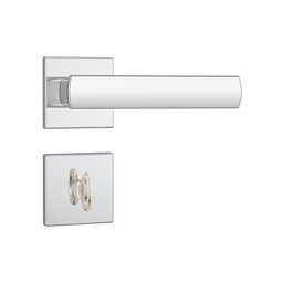 Fechadura Porta Banheiro 823/35 Cromado Roseta Aço Inox Stam - 1