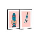 Ver imagem 6 de Quadro Decorativo Skate em 2 Telas com Moldura Filete