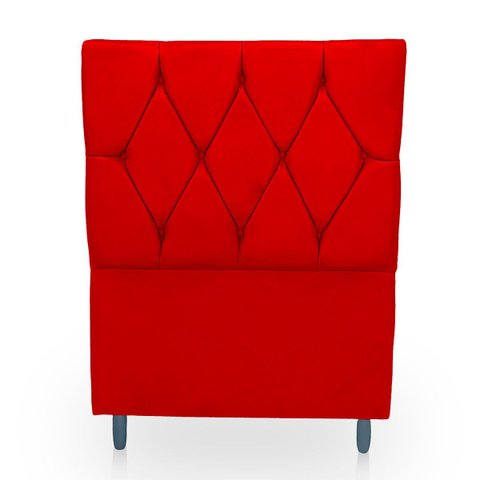 Cabeceira Estofada para Cama de Solteiro 90 Athena Suede