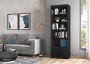 Ver imagem 6 de Livreiro Multiuso com 2 Gavetas Preto Fosco Kit com 2 - FdECOR