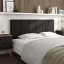 Ver imagem 2 de Cabeceira Painel Imperial Estofada Casal Preto 1,40m