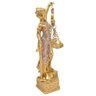 Estátua Dama Justiça 14 Cm Altura Dourado Direito Tres-j01a - 2