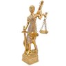 Estátua Dama Justiça 14 Cm Altura Dourado Direito Tres-j01a - 1