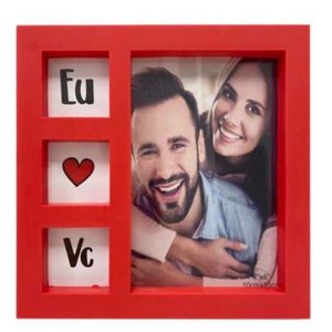 Porta Retrato 10x15 Eu Amo Voce PF-1295-Vm Square