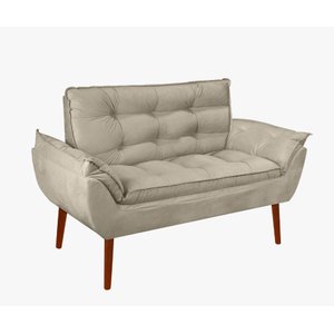 Kit 01 Namoradeira Opala 02 Lugares Decorativa Suede