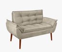 Ver imagem 1 de Kit 01 Namoradeira Opala 02 Lugares Decorativa Suede