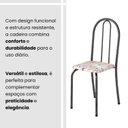 Ver imagem 4 de Kit 4 Cadeiras Tubular 89x37x42 cm Ane B Prata Botanic Bege/Mart