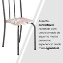 Ver imagem 6 de Kit 4 Cadeiras Tubular 89x37x42 cm Ane B Prata Botanic Bege/Mart