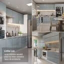 Ver imagem 5 de Armário de Cozinha Completa 340 X 60 cm Branco/Cinza Lux Madesa 04