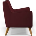 Ver imagem 7 de Poltrona Decorativa com Pés de Madeira Taroba D02 Veludo Marsala C-278 - Lyam Decor