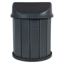 Ver imagem 3 de Lixeira Coletora Ecológica Mbs 75L Madeira Plástica Reciclada:Tampa Preto/Cinza Ébano