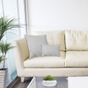 Ver imagem 4 de Capa de Almofadas Decorativa 50x50cm para Sofá Cama Capri Cinza Claro