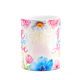 Caneca Floral Mães - Mãe, que Deus Te Abençoe Sempre! - 3