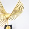 Escultura Abstrata Dourada Design Onda 34x22x10cm - 4