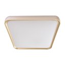 Ver imagem 2 de Plafon Painel Led Sobrepor 36w Toronto Multicor 180° Quadrado Branco C/ Dourado Hevvy St3110