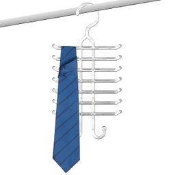 Kit 10 Cabides para Gravatas Cintos Organizadores Closets Guarda-Roupa Lojas Cristal - 5