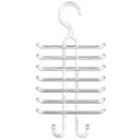 Ver imagem 1 de Kit 10 Cabides para Gravatas Cintos Organizadores Closets Guarda-Roupa Lojas Cristal
