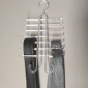 Ver imagem 4 de Kit 10 Cabides para Gravatas Cintos Organizadores Closets Guarda-Roupa Lojas Cristal