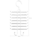 Ver imagem 3 de Kit 10 Cabides para Gravatas Cintos Organizadores Closets Guarda-Roupa Lojas Cristal