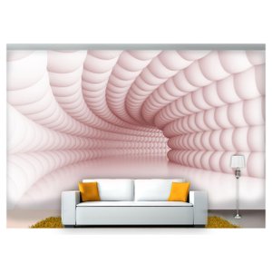 Papel De Parede Túnel Profundo Geométrico 3D At14