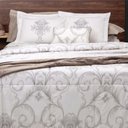 Ver imagem 4 de Jogo de Cama Solteiro 300 Fios Diamond - Kacyumara Estampado Claro