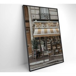 Quadro Bistrô Paris 80x120 Cm Vidro Impresso - 5