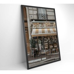 Quadro Bistrô Paris 80x120 Cm Vidro Impresso - 3