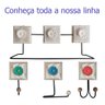 Kit Banheiro 3 Peças Toalheiro Cabideiro Porta Papel Papel Cor Azul - 6