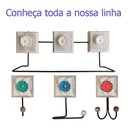 Ver imagem 6 de Kit Banheiro 3 Peças Toalheiro Cabideiro Porta Papel Papel Cor Azul