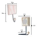Ver imagem 3 de Kit Banheiro 3 Peças Toalheiro Cabideiro Porta Papel Papel Cor Azul