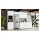 Ver imagem 3 de Cozinha Modulada Nova York 5 Peças com Cristaleira Branco Hp – Henn