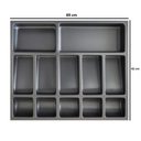 Ver imagem 2 de Organizador Cédulas e Moedas Caixa Registradora 49x42cm - Preto