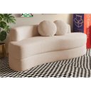 Ver imagem 1 de Sofá Cama Cosi 1,88m Xpand Tech Tecido Bouclê Bege Claro Cama Inbox