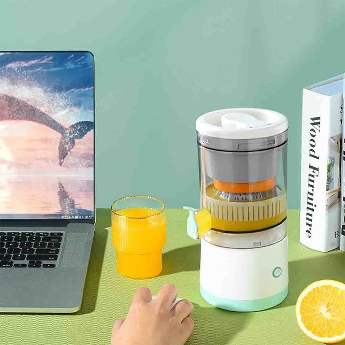 Espremedor Laranja Limao Frutas Sem Fio Portatil 45W Cozinha Culinaria Cocçao Suco Natural Casa Leva - 8