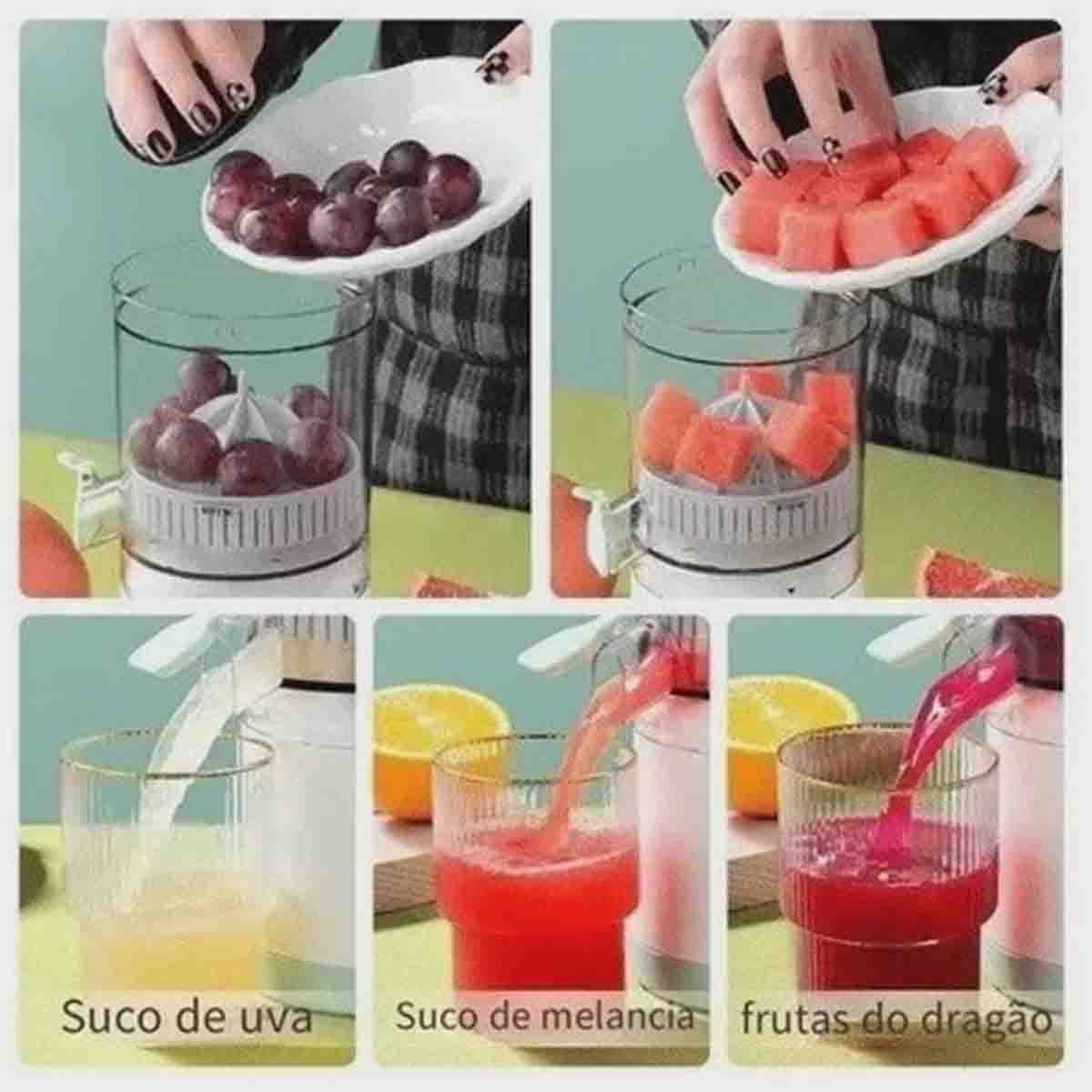 Espremedor Laranja Limao Frutas Sem Fio Portatil 45W Cozinha Culinaria Cocçao Suco Natural Casa Leva - 11