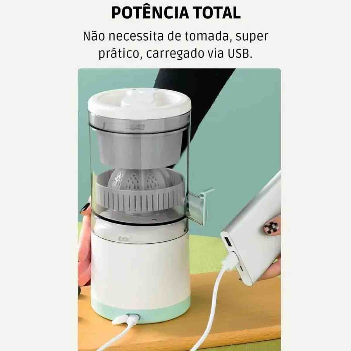 Espremedor Laranja Limao Frutas Sem Fio Portatil 45W Cozinha Culinaria Cocçao Suco Natural Casa Leva - 13