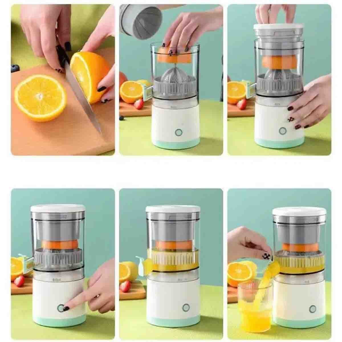 Espremedor Laranja Limao Frutas Sem Fio Portatil 45W Cozinha Culinaria Cocçao Suco Natural Casa Leva - 14