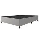 Ver imagem 1 de Cama Box Base Casal King 1,93m Suede Marsala Cinza