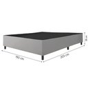 Ver imagem 2 de Cama Box Base Casal King 1,93m Suede Marsala Cinza