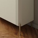 Ver imagem 5 de Buffet Bend 99 cm Porta Lisa Incolar Luna com Pé Dourado