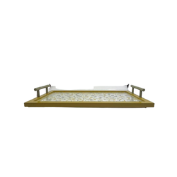 Bandeja Decorativa Vidro E MDF - Mabruk - 9