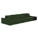 Ver imagem 1 de Sofá Ilha 4 Lugares Living 432cm Modulado Sala Lary Veludo Verde/pu Pto K01 - D'Rossi