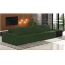 Ver imagem 2 de Sofá Ilha 4 Lugares Living 432cm Modulado Sala Lary Veludo Verde/pu Pto K01 - D'Rossi
