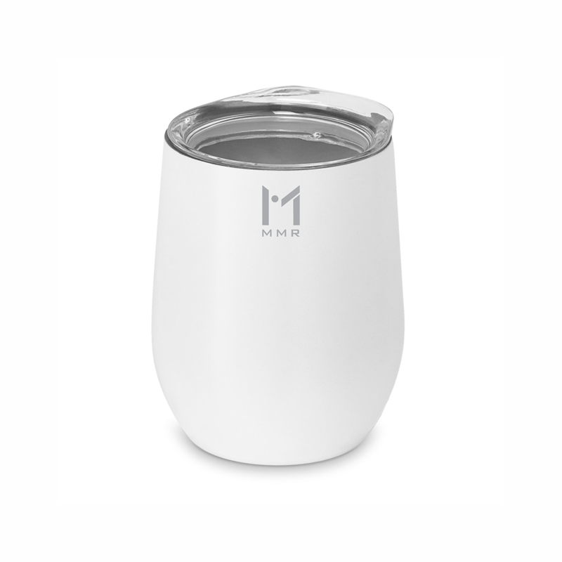 Copo Térmico Round - BRANCO| 300ML MMR COPO COM TAMPA - 1