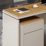 Conjunto de Escritório Office 4 Peças Mesa Gaveteiro Balcão Armário Oslo - 9