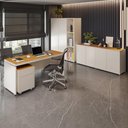 Ver imagem 2 de Conjunto de Escritório Office 4 Peças Mesa Gaveteiro Balcão Armário Oslo