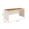 Conjunto de Escritório Office 4 Peças Mesa Gaveteiro Balcão Armário Oslo - 4